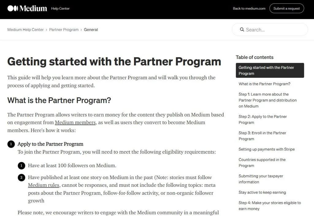 Medium Partner Program